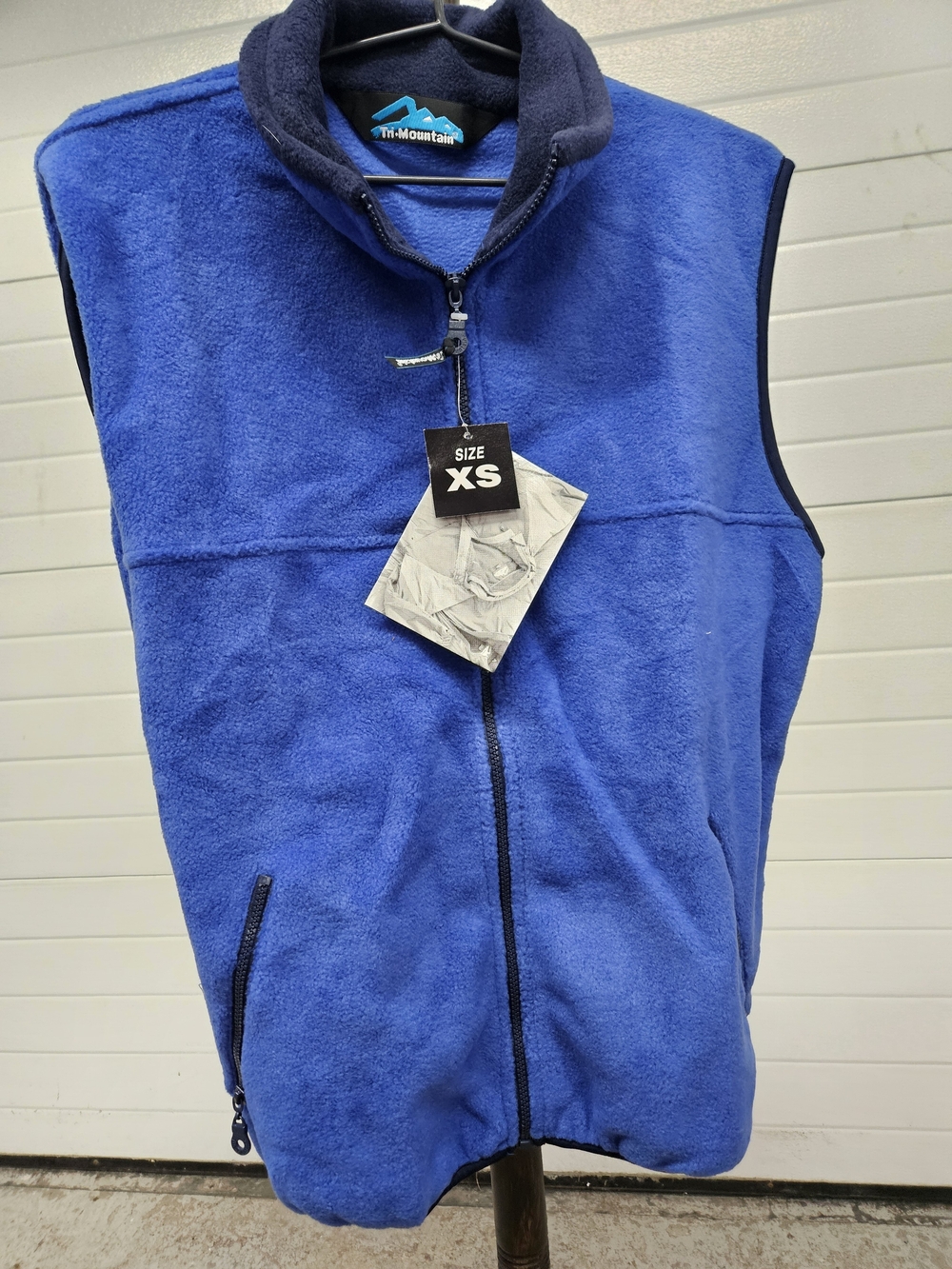Tri-Mountain Men's Royal Blue Fleece Vest - XS